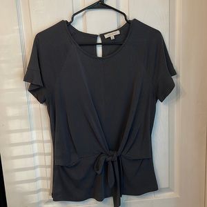 Blouse with front tie
